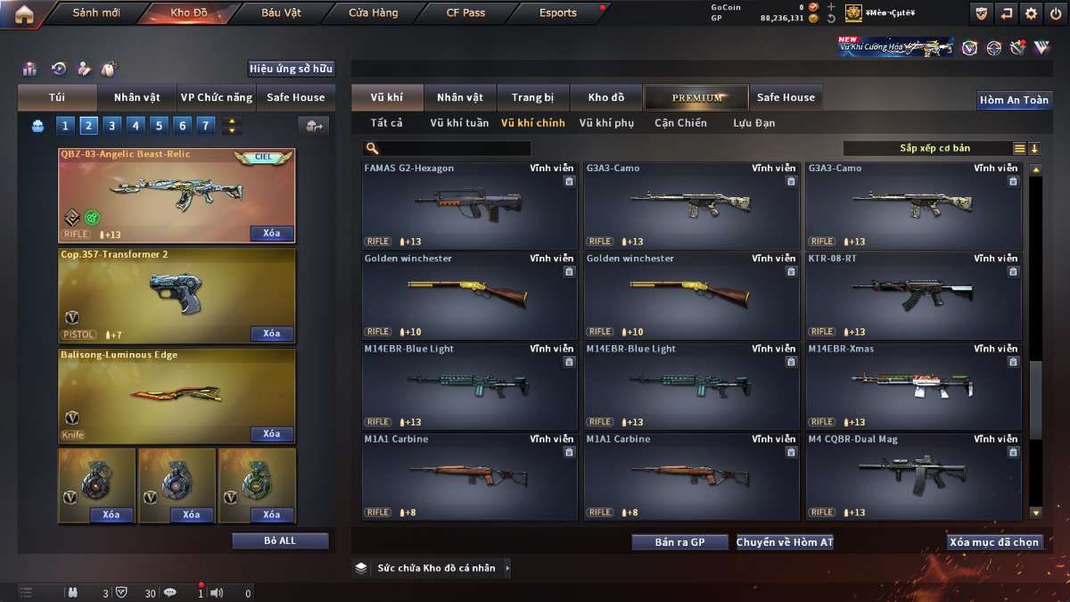 shop acc cf uy tin gia re